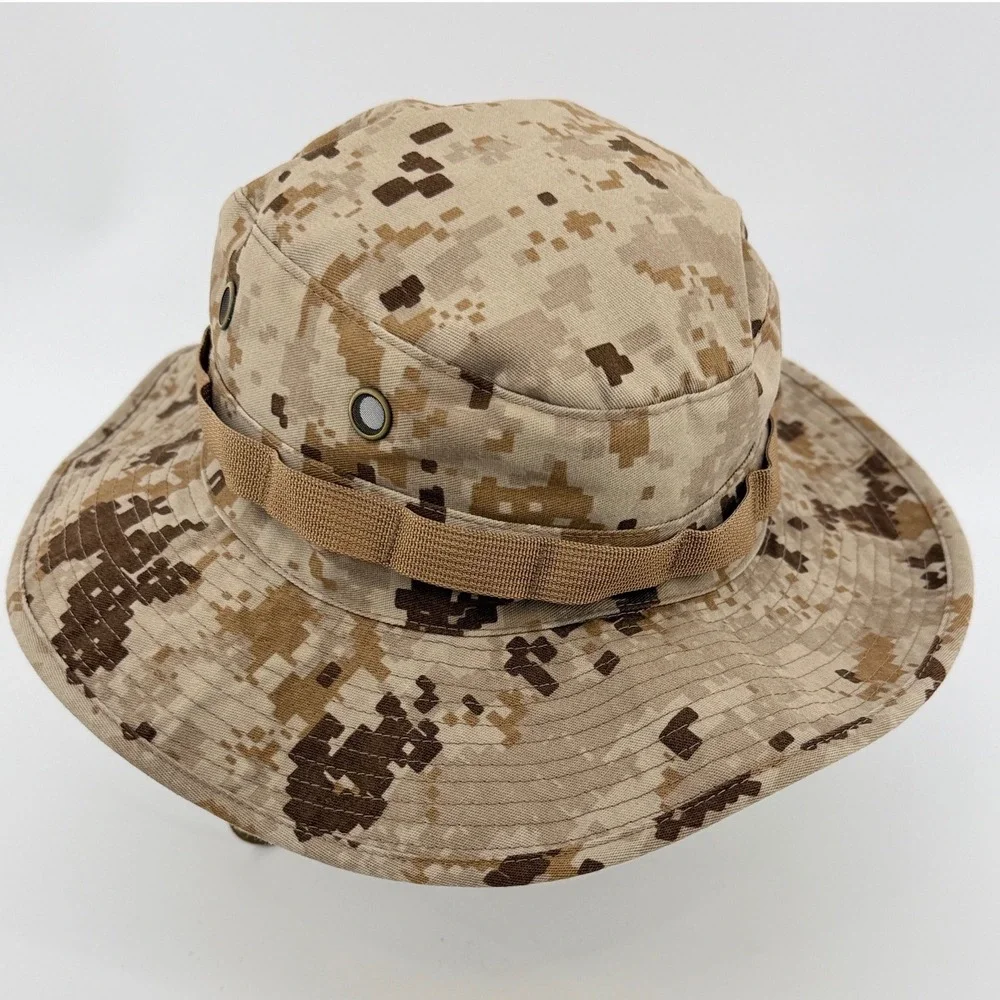 TRU-SPEC Boonie Hat Mens 7 1/4 Tan Desert Camo Sun Hot Weather Type II Tactical